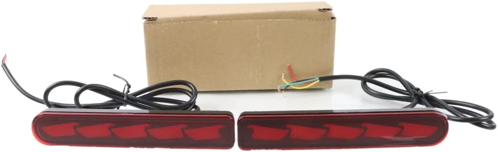 Car LED Rear Bumper Brake Light for Toyota FJ Cruiser 2007-2022 US Version, LED Night Driving Light + Brake Light + Streamer Turn Signals, Start Scan