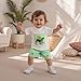 FYBITBO Toddler Baby Boy Mardi Gras Outfit Short Sleeve Crown Embroidery T-Shirt Tops Plaid Shorts Set Carnival Baby Clothes (White, 18-24 Months)