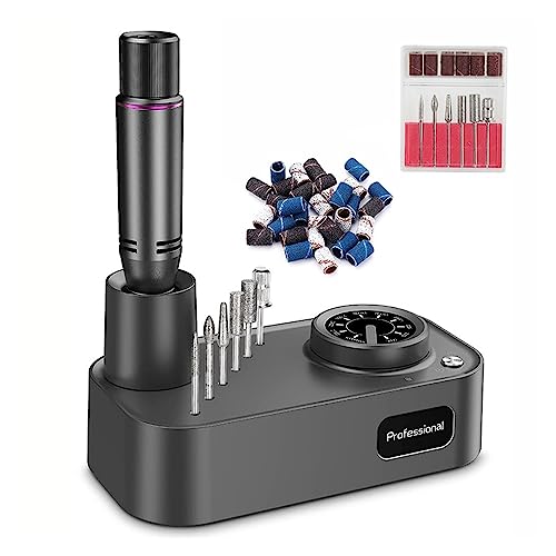 Lima Electrica Uñas, Juego de taladro de manicura eléctrico de 30000 RPM, máquina de taladro de uñas, cortador de manicura de lijadora de lima de uñas, accesorios y herramientas profesionales for uñas
