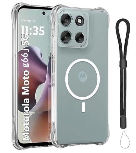 For Motorola g66j / g66y / g56 5G �P�[�X �ČRMIL�K�i�EMagSafe�Ή� �}�O�l�b�g���ځyYCJDP�z�X�g���b�v�z�[���t�� �y�� �_�炩����G�� �ϏՌ� �����h�~ �ϖ��Ր� �h���� ���ǂ�����~�� ���菝�h�~ Mot