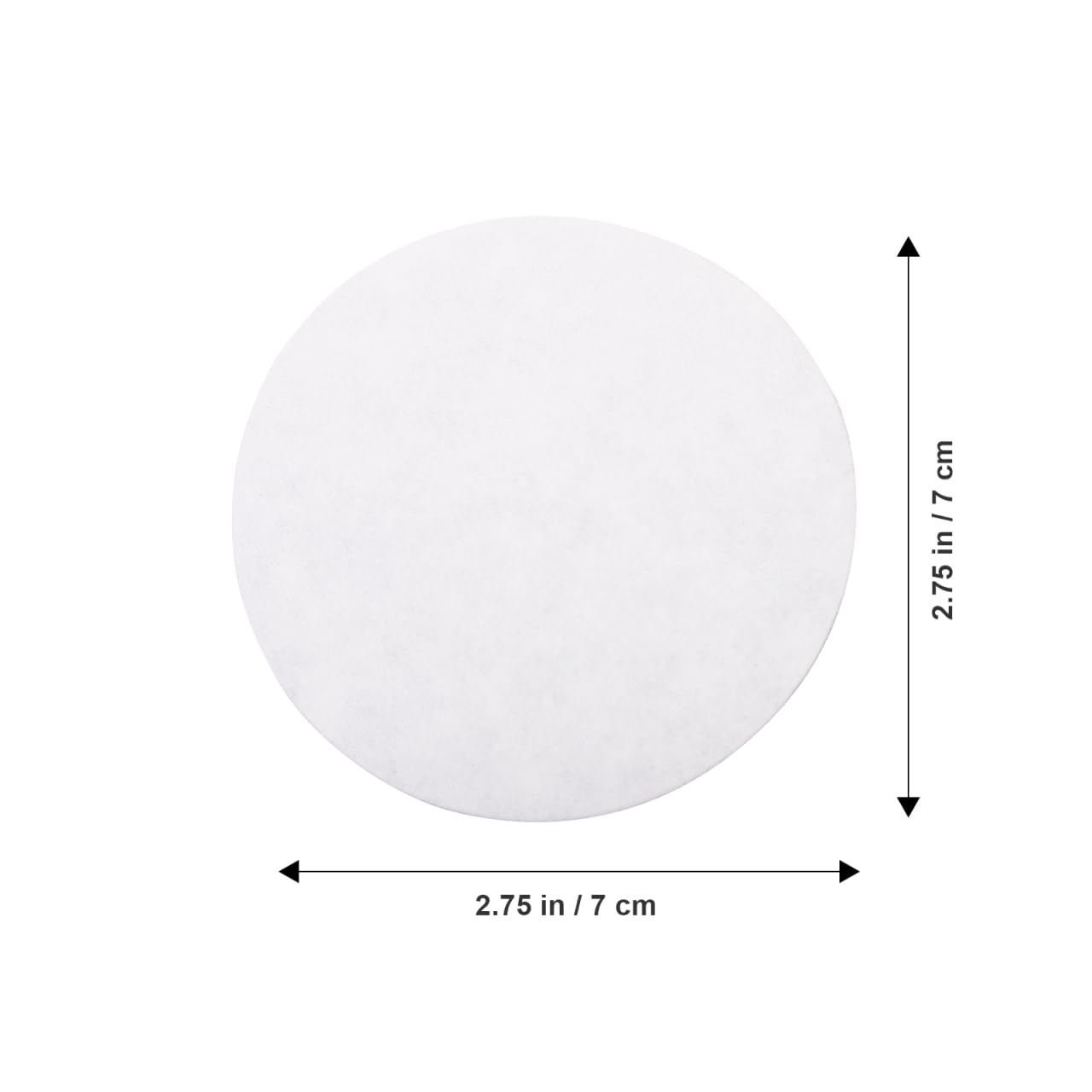 Hemobllo Qualitatives Filterpapier Rund Ø 2.76 Zoll 100 Stück Mittlere Fließgeschwindigkeit Weiß Laborfilter Für Chemische Experimente Und Allgemeine Anwendungen