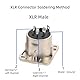 VISSQH 4 Stück 3 pin XLR-Stecker/Buchse XLR Anschlüsse,Mikrofon-Audiobuchse XLR Lötanschluss XLR 3 pin Panel Mount Anschlüsse Mikrofonkabelstecker,für Mikrofon Lautsprecher