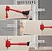 Bonsicoky 4-in-1 Door Hinge Adjustment Tool Set – Durable Heavy-Duty Wrench Kit for Quick Hinge Repairs, User-Friendly Design, Ideal for Residential & Commercial Use