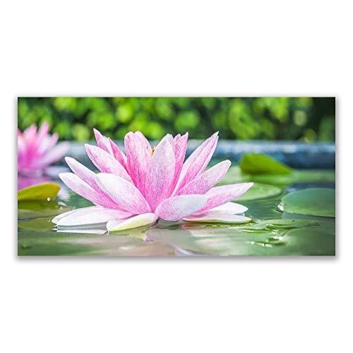 Tableau Décoration Fleur d'eau Tulup Impression sur Toile 120x60cm Déco Mural