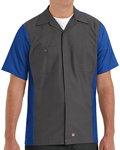 Image of Red Kap Short Sleeve Two-Tone Crew Shirt
