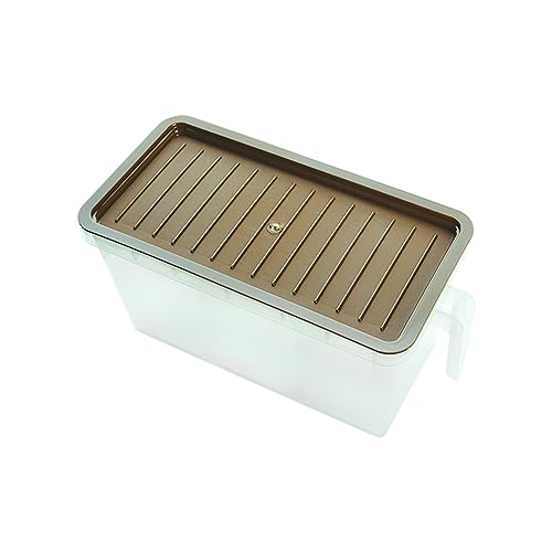 Attro Air Tight Food and Storage Container 3 Detachable Small Storage Boxes with 1 lid Used to Store 3 diffrent Food Items in a 1 Box BPA Free, Food Grade,Freezer Safe, 5000ml-Brown