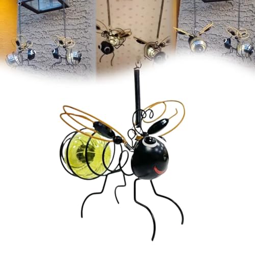 Lanterne solaire suspendue abeille, une idée cadeau idéale pour décoration de jardin