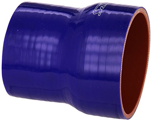 Image of HPS HTSR-300-350-L4-BLUE Silicone High Temperature 4-ply Reinforced Reducer Coupler Hose, 50 PSI Maximum Pressure, 4 inch Length, 3 inch > 3-1 /2 inch ID, Blue