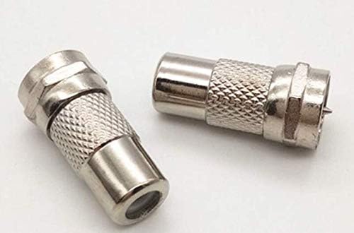 Accessonico Adaptador F Male a RCA Female 75 Ohm 4 Pack miniatura 4