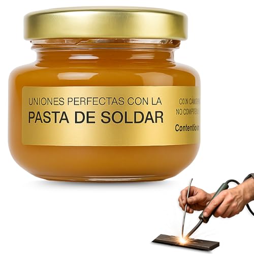 TECHZOCO Flux de Soldadura, Pasta De Soldadura Sin Plomo, Flux decapante, Soldadura en Pasta, Ideal para soldadura con o sin plomo, Limpia el soldador y alarga su duración, Capacidad 50 cc