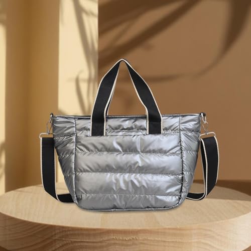 Sac bandoulière gris léger anti-choc avec sangle ajustable pour soulager vos épaules
