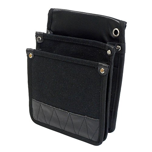 WORKMASTER アークランドサカモト 帆布電工袋 内ポケット付 黒 WM-C11