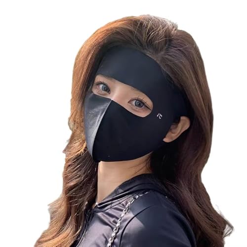 Running Mask Sun Protection Face Masks for Women, Solid Color Lightweight Summer Beach Cover Up Outdoors