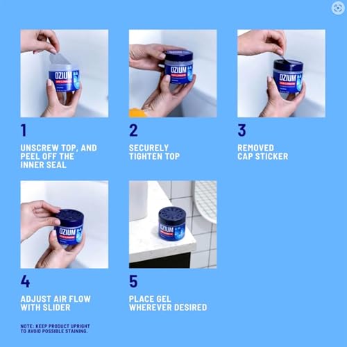 Image of Ozium 4.5 Oz. Odor Eliminating Gel for Homes, Cars, Offices and More, Outdoor Essence, 2 Pack