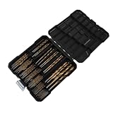 ZDETGU Spiralbohrer-Set Hochgeschwindigkeitsstahl-Rundschaft-Bits Zum Bohren 99-teiliges Metall-Holz-Kunststoff-Bohrer-Set Ti-beschichtetes Bohrer- für Hand-Elektrowerkzeuge