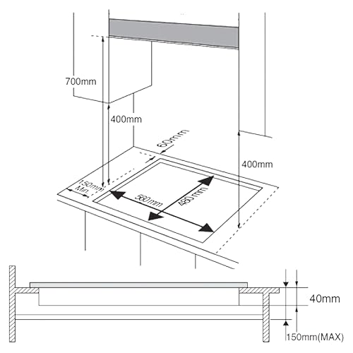 Foto Cecotec Piano Cottura a Gas a 2 Fuochi Bolero Squad G 2400F Glass Black 3
