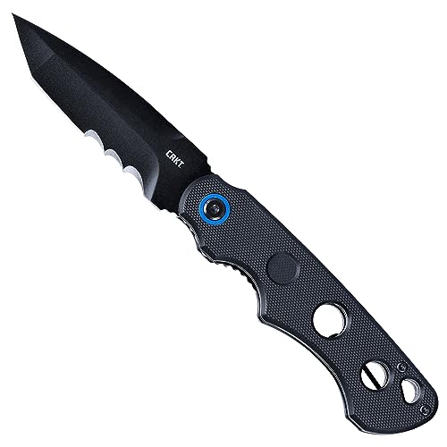 CRKT A.B.C. EDC Folding Pocket Knife: Every Day Carry Assisted Opening, IKBS Ball Bearing Pivot, Liner Lock, G10 Handle 2606