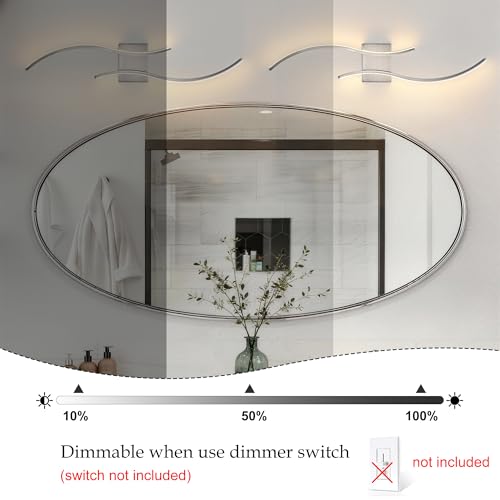 Image of KARTOOSH Hardwired LED Vanity Lights for Bathroom
