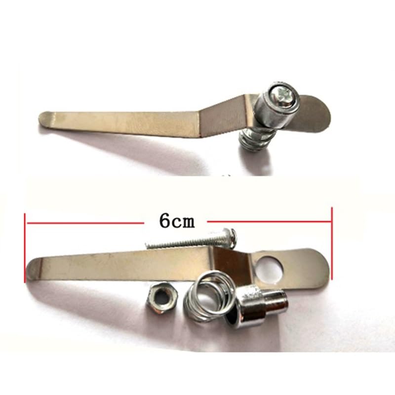 Microscope 2pcs Stereo Biological Microscope Stage Holder Slides Clips Stainless Steel(6CM)