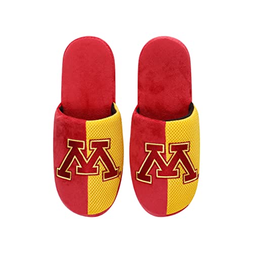 Image of FOCO Oklahoma Sooners NCAA Mens Team Logo Staycation Slippers