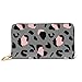 Produktbild JHGFG Mode Handtasche Reißverschluss Brieftasche Leopard Animal Phone Clutch Geldbörse Abendkupplung Blocking Leder Brieftasche Multi Card Organizer