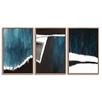 3 Piece Framed Canvas Wall Art Abstract Landscape Canvas Prints Home Artwork Decoration for Living Room,Bedroom - 16