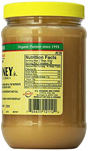 YS Eco Bee Farms RAW HONEY - Raw, Unfiltered, Unpasteurized - Value 2 Pack yVskwCc( 22 Ounce each)
