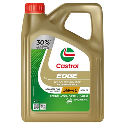 Castrol Edge 5W-40 Full Synthetic Engine Oil for Cars (3.5L)