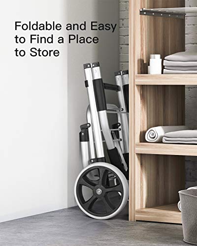 Inateck Einkaufstrolley mit großer Ladekapazität und Wärmedämmungstasche, leichte Einkaufstasche mit Rollen, Max. Belastbarkeit 45 kg, 41L, Schwarz – Bild 7