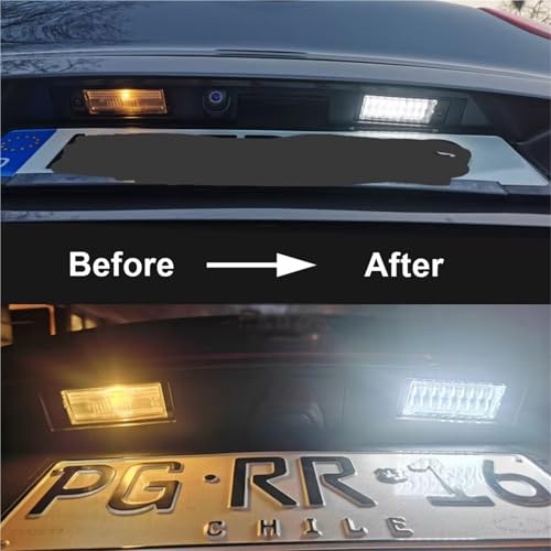 Luces matrícula LED coche 12V blancas para Kia Forte 2019 2020 2