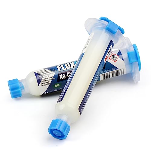 BEEYUIHF SMD Soldering Flux Paste, No Clean Electrical Flux for Soldering, 10 mL Syringe Electronics Solder Flux Paste for PCB/IC/BGA/LED Repairing DIY #8403