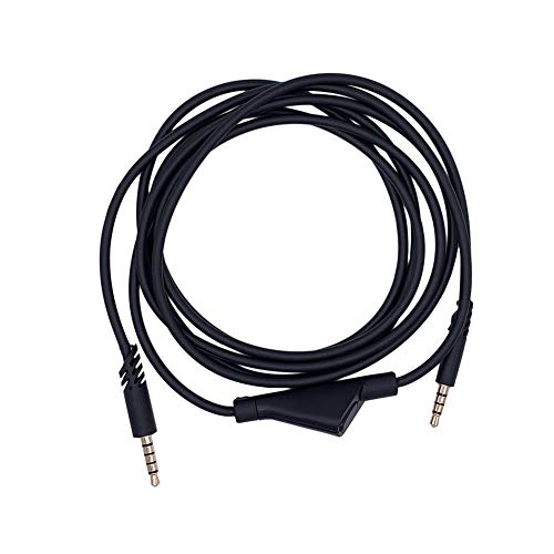 Jerilla Câble pour Astro A10 / A40 / A30 / A50 / Logitech G233 / G433 Casque de Jeu - Ligne Audio avec Fonction Muet, 2 m / 6.6 Pieds Cover