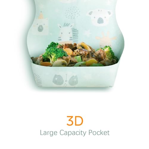 Disposable Feeding Bibs, Adjustable Waterproof Non-woven Bibs [20PCS]2