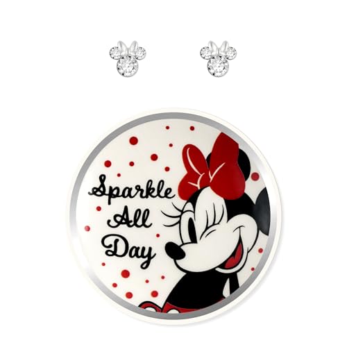 Micky & Minnie Minnie Mouse - Pendientes con bandeja de joyería...