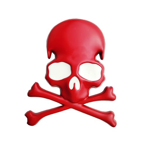 Calcomanía de esqueleto de calavera OnlyYou.X en relieve de metal para coche