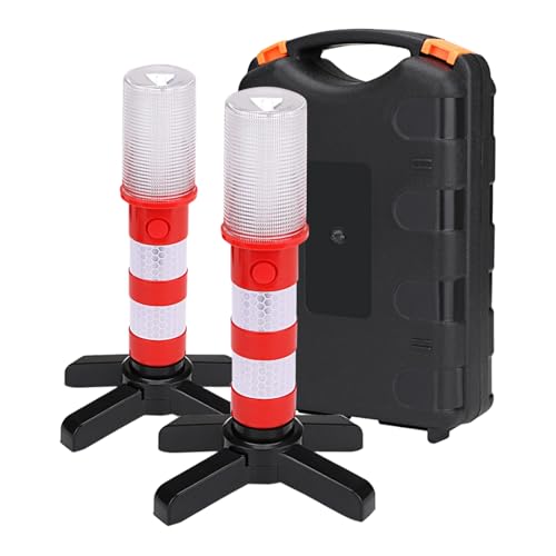 Luces intermitentes magnéticas con 3 modos de iluminación y estuche para remolques