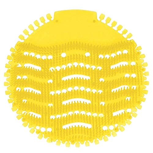 Lemon Scented Urinal Screens – 30 Days Odour Control, Flexible Splash Guard Mats for Hotels, Offices, Restaurants & Public Toilets, 10 pack