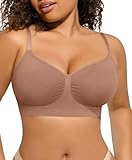 Bras for Women Wireless Seamless Stretch Adjustable Comfort Bralettes No Underwire Everyday Bras Nude Small