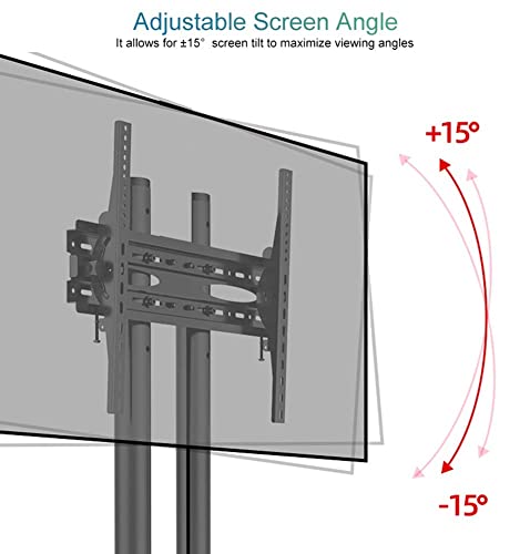 Soporte móvil para TV de 32-70 pulgadas con ruedas miniatura 4