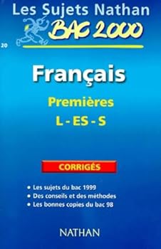 Paperback Bac français première ES et S, sujet corrigés du bac 99 Book