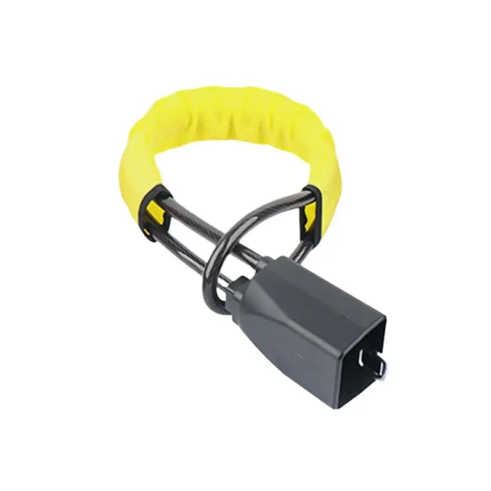Cvndts B Steering Wheel Lock Car Steering Wheel Anti-Theft Lock Seat Elt Uckle Retractable Steel Cable Seat Elt Lock(B)