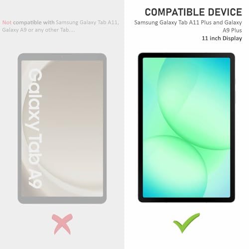Image of SupCares Tempered Glass for Samsung Galaxy Tab A11 Plus and Galaxy Tab A9 Plus (11 Inch) With Installation Kit | Military-Grade Gorilla Screen Protector | Edge to Edge Coverage | Transparent