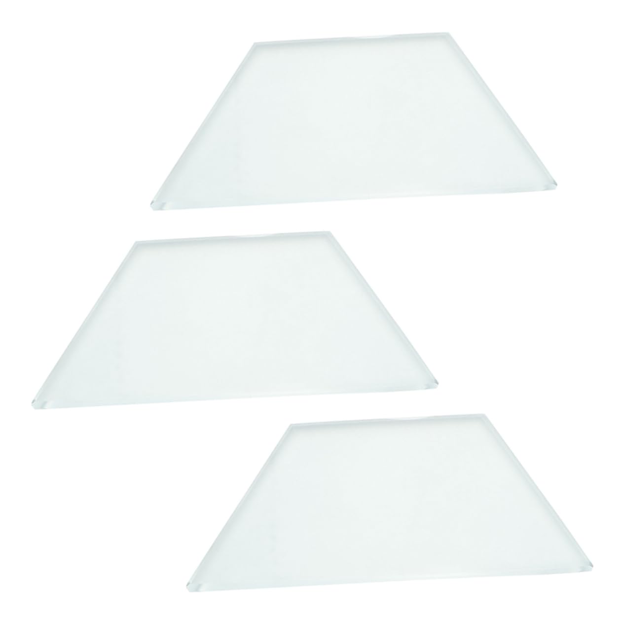 COSMEVIVI 3pcs Trapezoidal Glass Block Teaching Instrument Teaching Aid Lenses Convex Lens Material Lens Laboratory Teaching Lens Teaching Prop Physics Teaching Lens for Learning