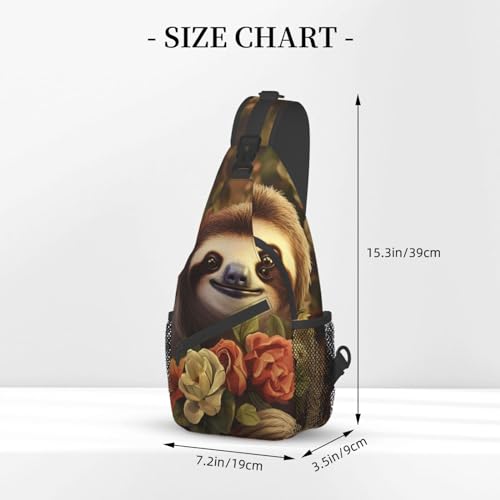 Mochila cruzada deportiva Funny Sloths para mujer miniatura 2