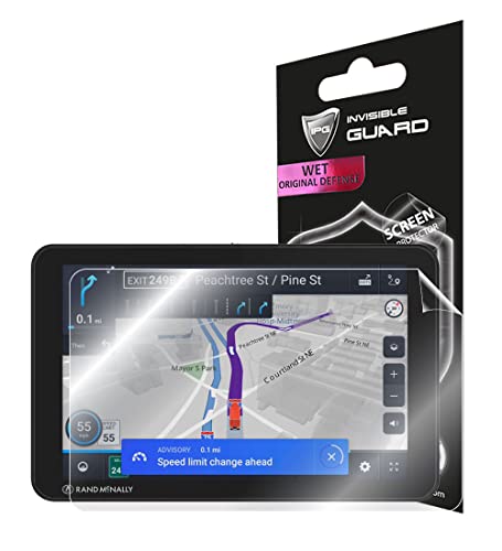 IPG For Rand McNally TND Tablet 85 8-inch GPS Truck Navigator Screen Protector Invisible Ultra HD Clear Film Anti Scratch Skin Guard - Smooth/Self-Healing/Bubble -Free