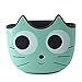 UPKOCH Lavandino Rubinetto Caddy Appeso Scolapiatti Cartone Animato Gatto Fibbia Stile Cestino Porta Spugna Gadget Sapone Pennello Scrivania Penna Organizzatore per Cucina Bagno (Verde)