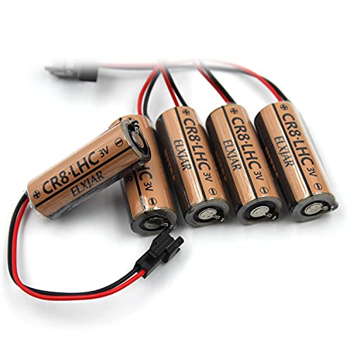 Elxjar (5-Pack) 3V 3000Mah Lithium Battery Replacements For Fuji Fdk Cr8.Lhc 17430, Toto Cr8-Lhc Th559Edv410R #TOP5