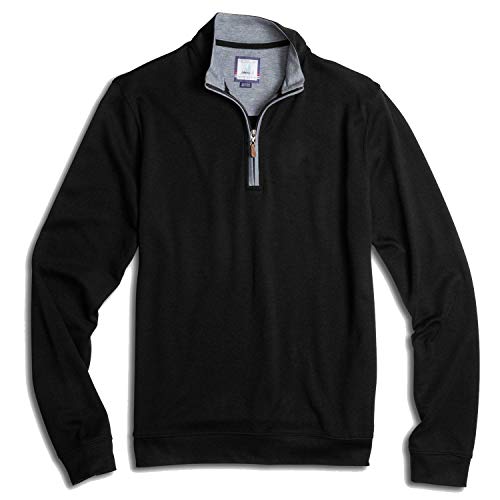 johnnie-O Sully 1/4 Zip Pullover, Black, S