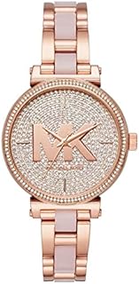 Michael Kors Damenuhr Sofie, 36 mm Gehäusegröße, Dreizeigerwerk, Edelstahlarmband