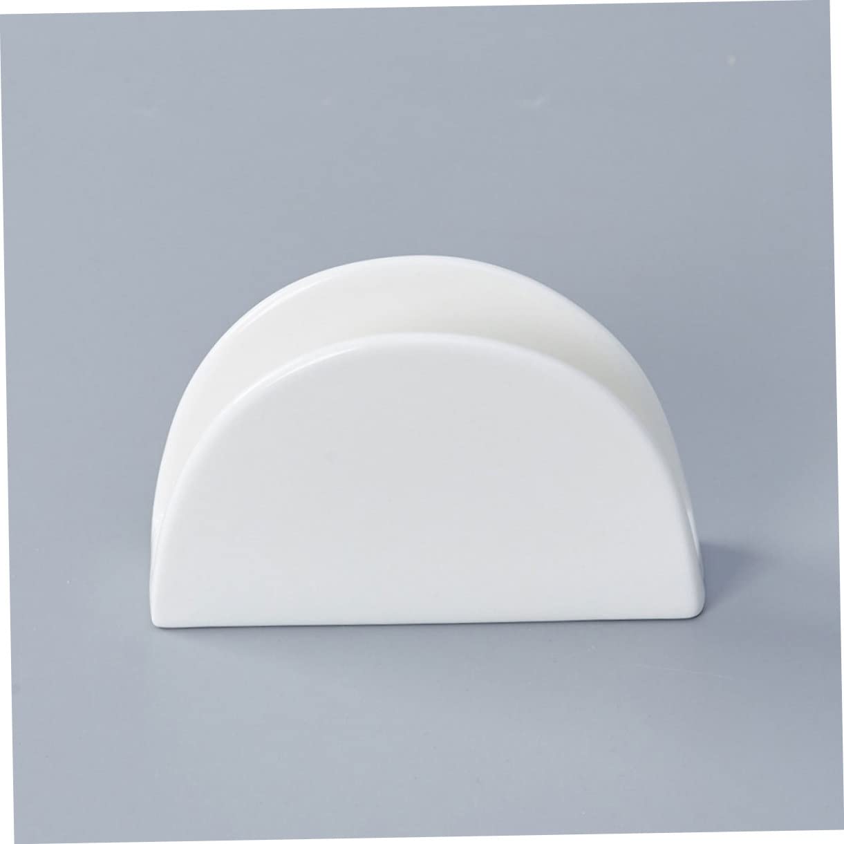 Portatovaglioli da Tavola 2 Pezzi in Ceramica Bianco